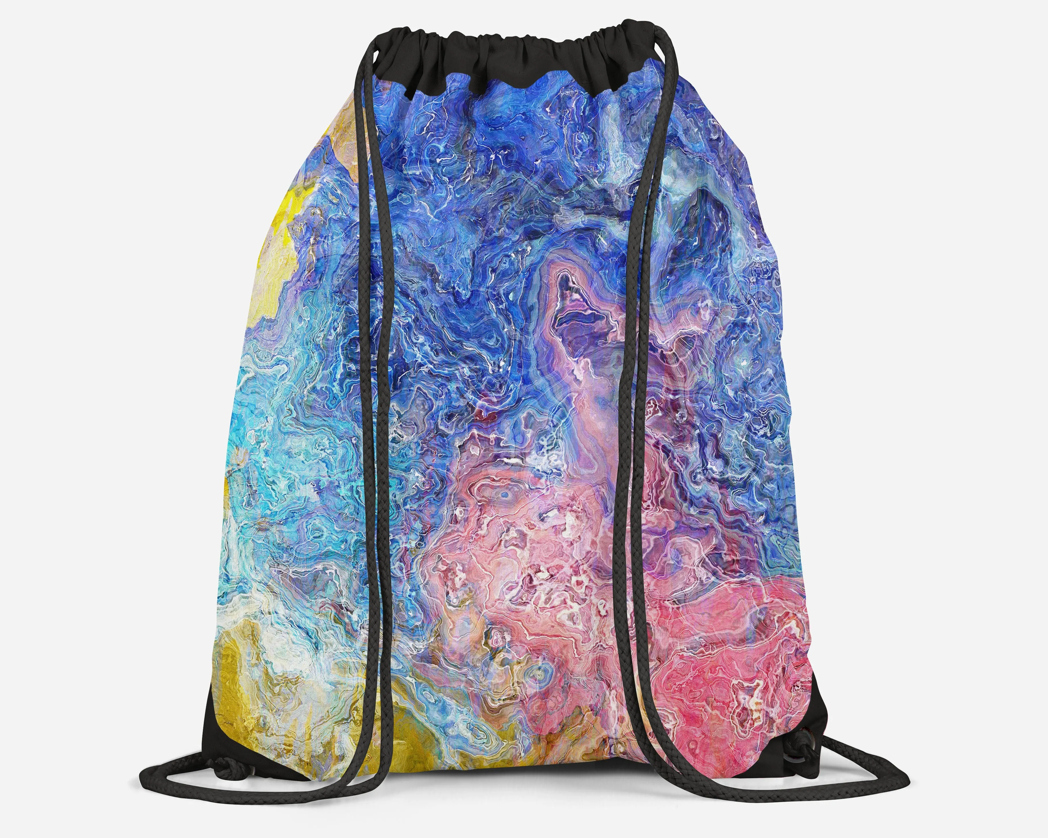 Drawstring Sling Bag, Floral Dream