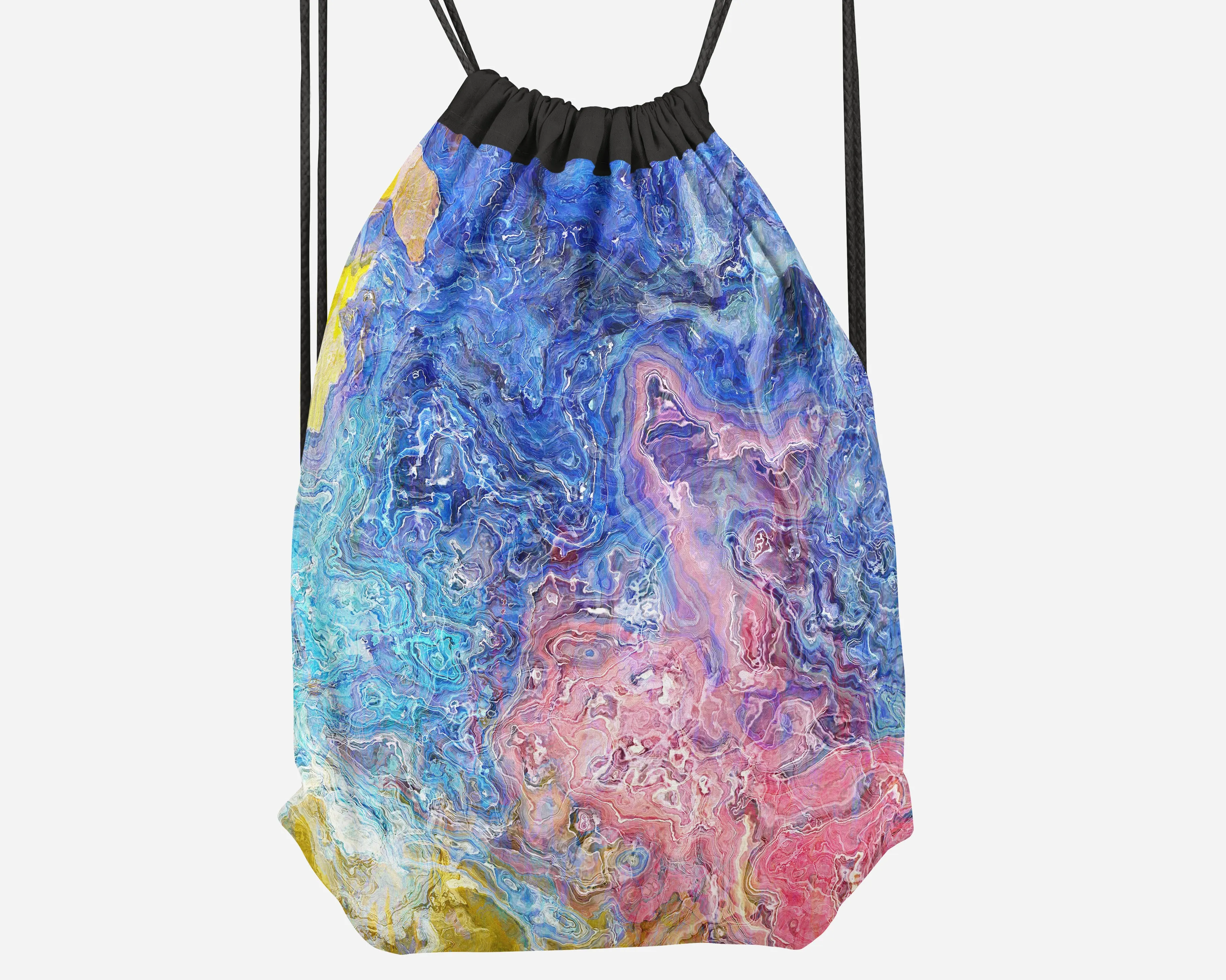 Drawstring Sling Bag, Floral Dream