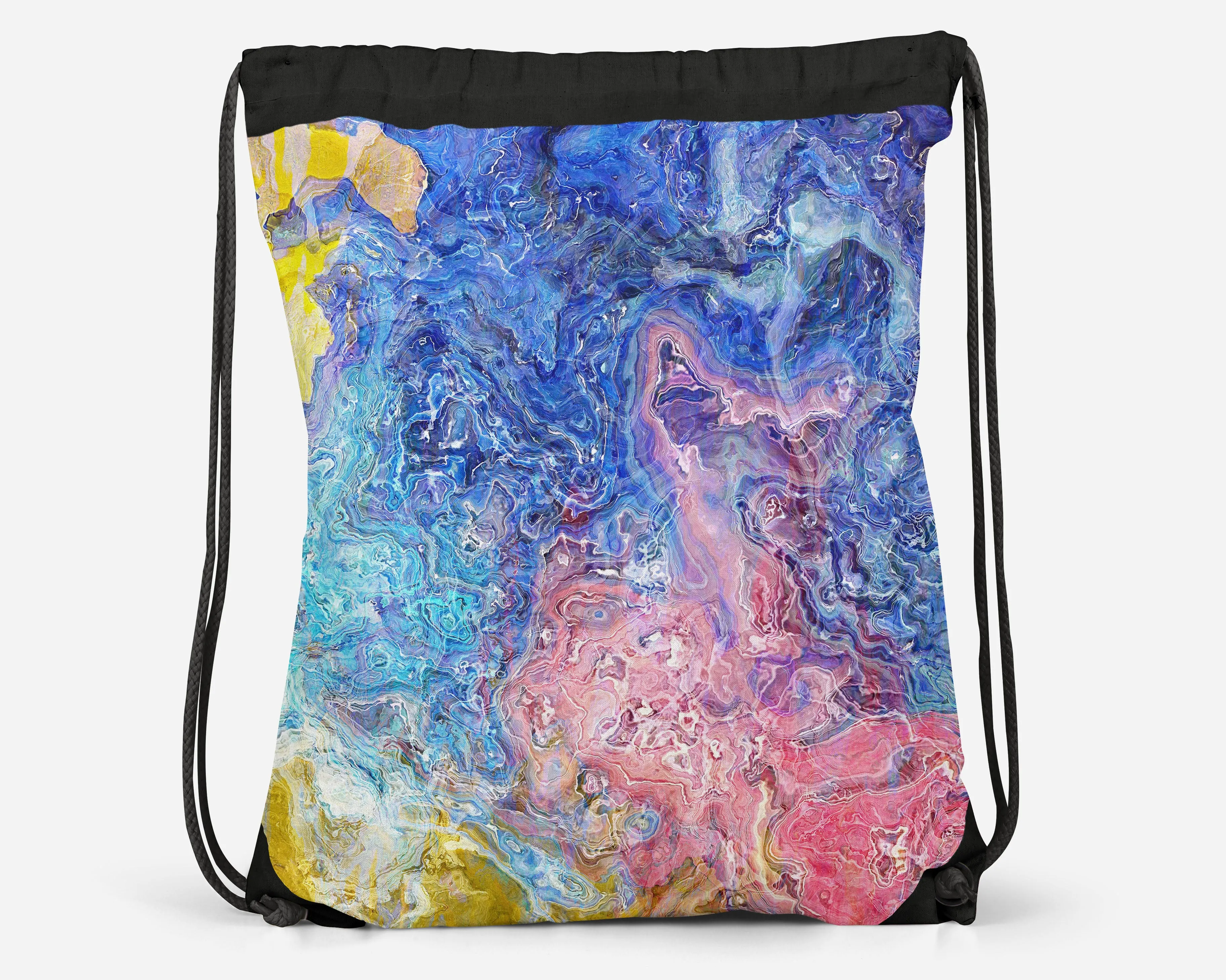 Drawstring Sling Bag, Floral Dream