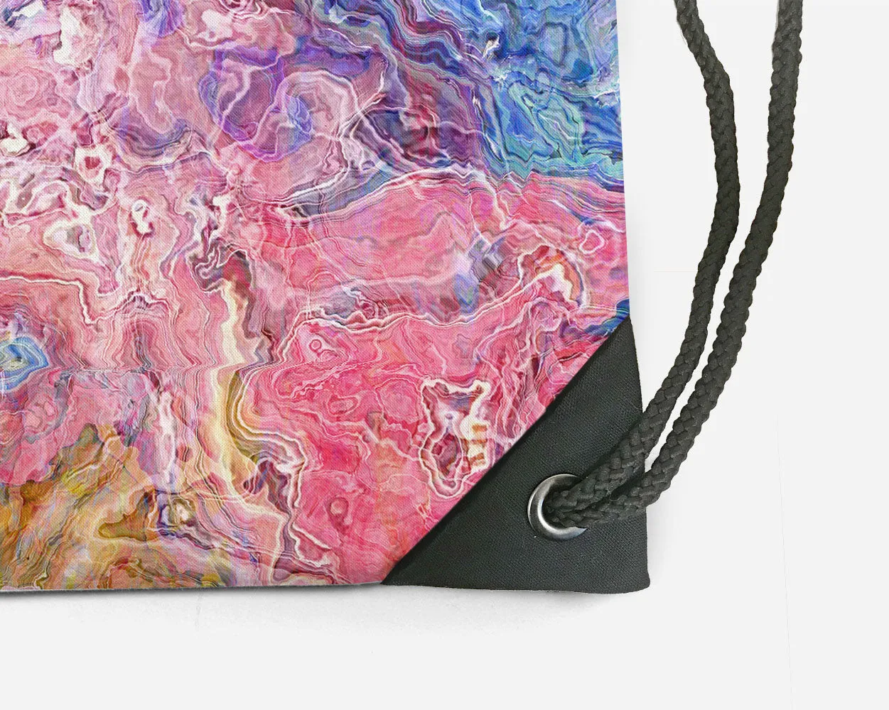 Drawstring Sling Bag, Floral Dream