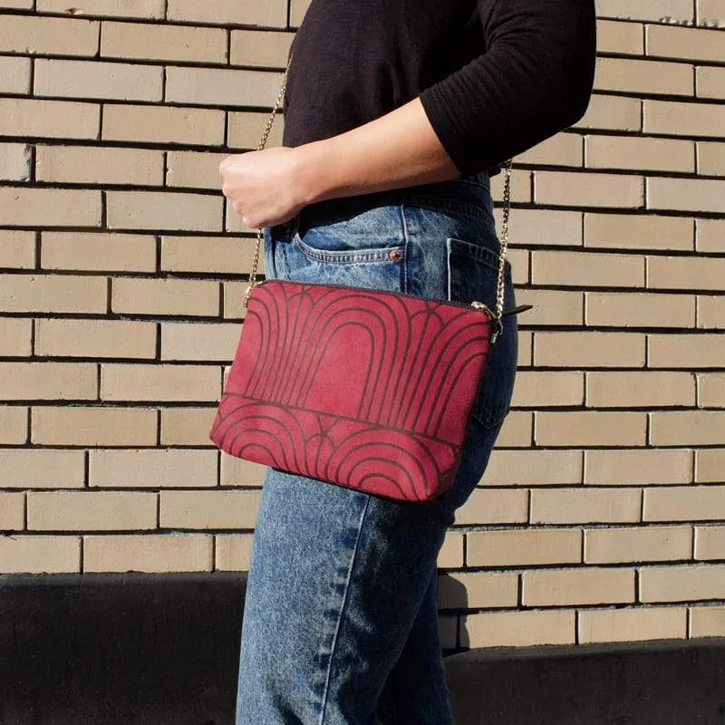 Dulce Clutch & Strap Bag - Arches Burgundy