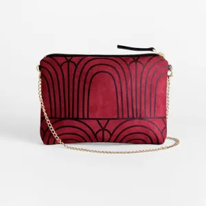 Dulce Clutch & Strap Bag - Arches Burgundy