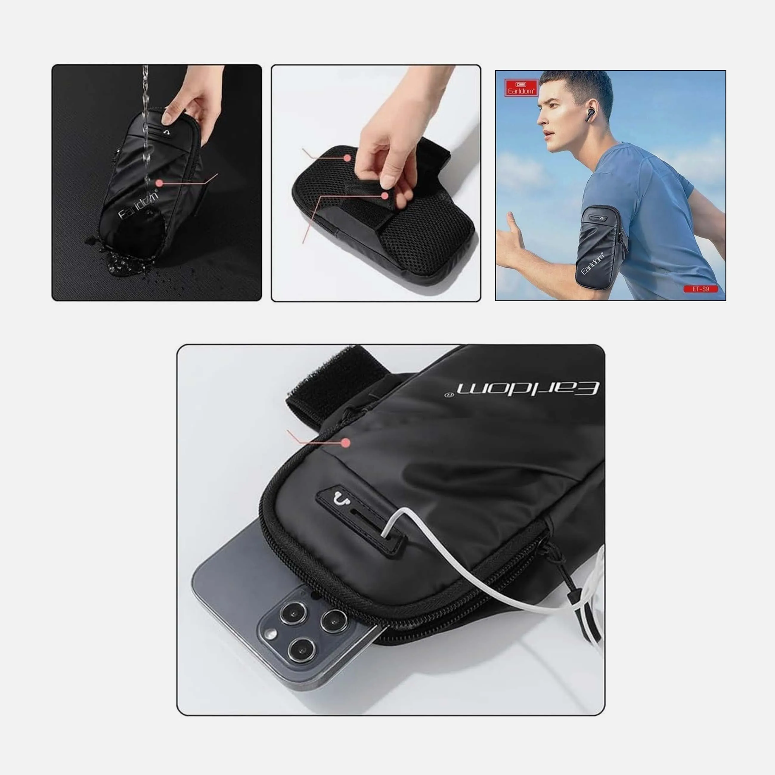 EARLDOM WATERPROOF SPORT ARMBAND BAG