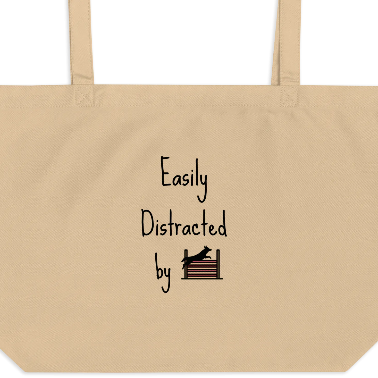 Easily Distracted by Agility X-Large Tote/ Shopping Bags
