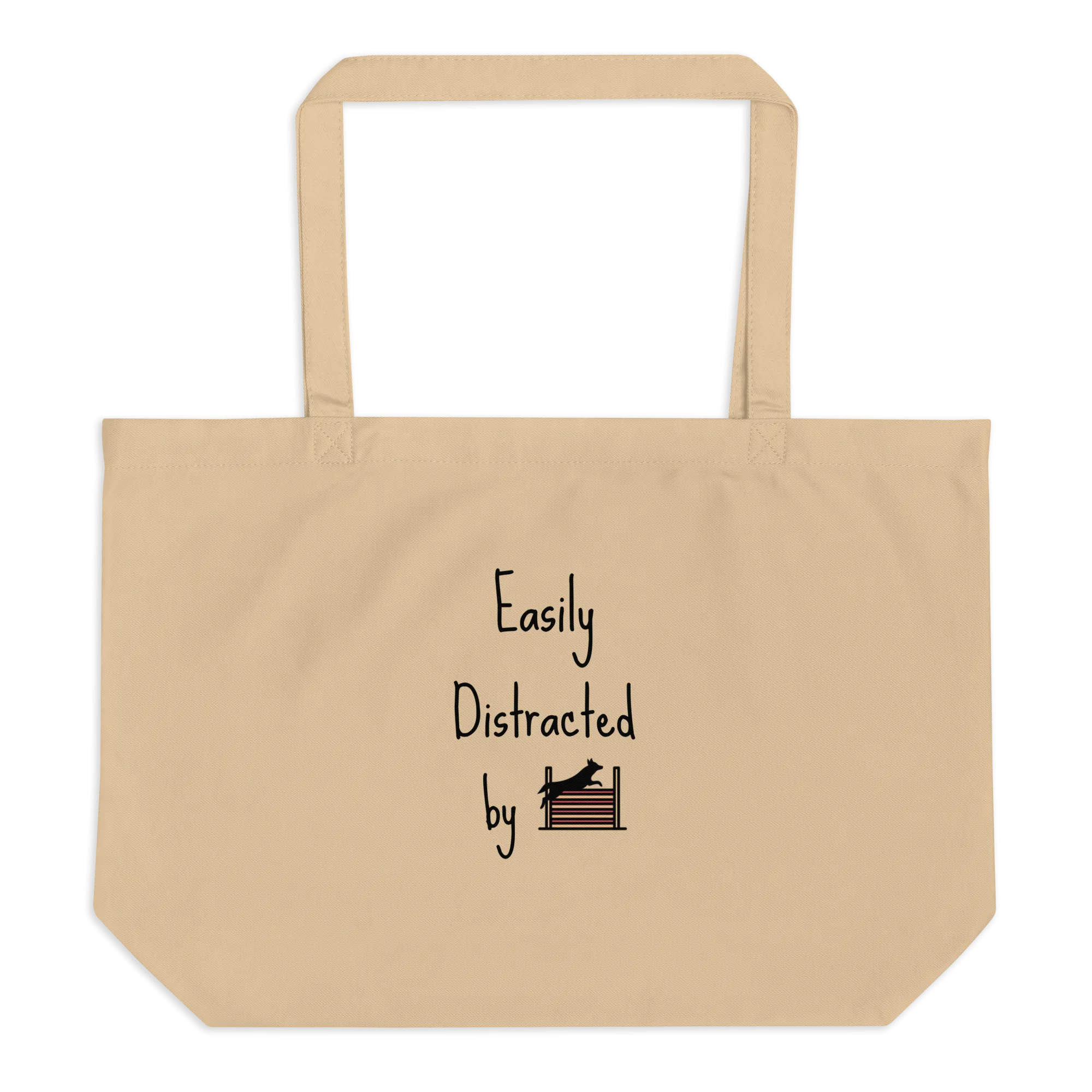Easily Distracted by Agility X-Large Tote/ Shopping Bags