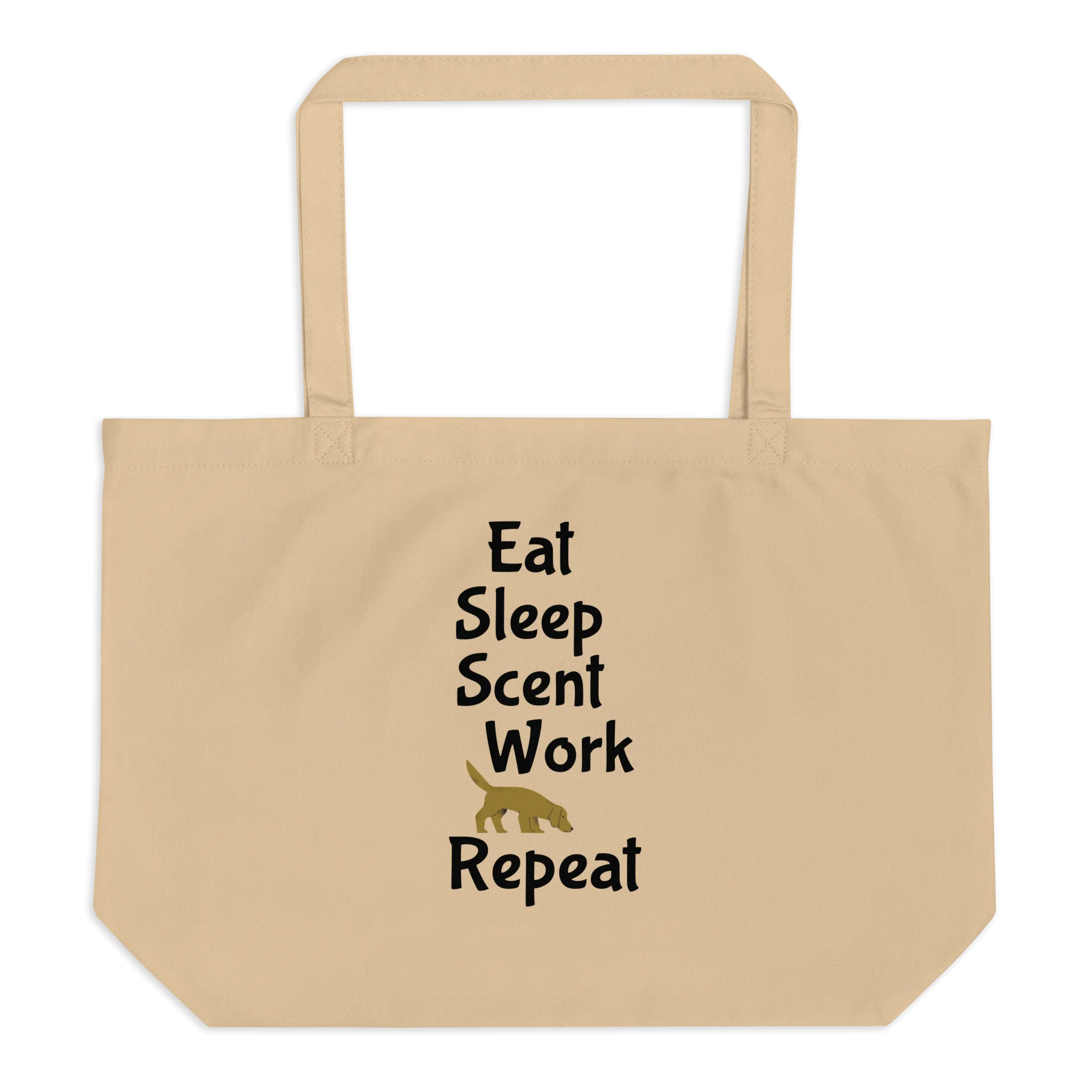 Eat Sleep Scent Work Repeat X-Large Tote/ Shopping Bags