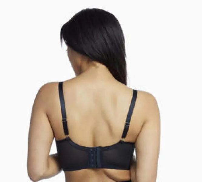 Eddie Crossover Wrap Bra - Black -