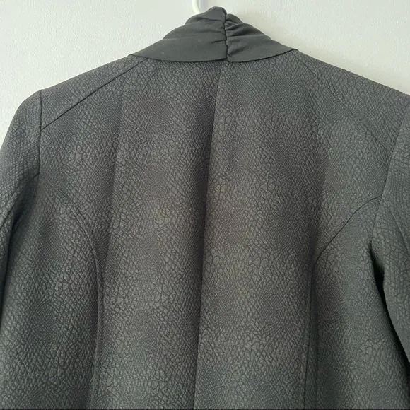 Ella Moss Black Serena Drape Front Jacket XS