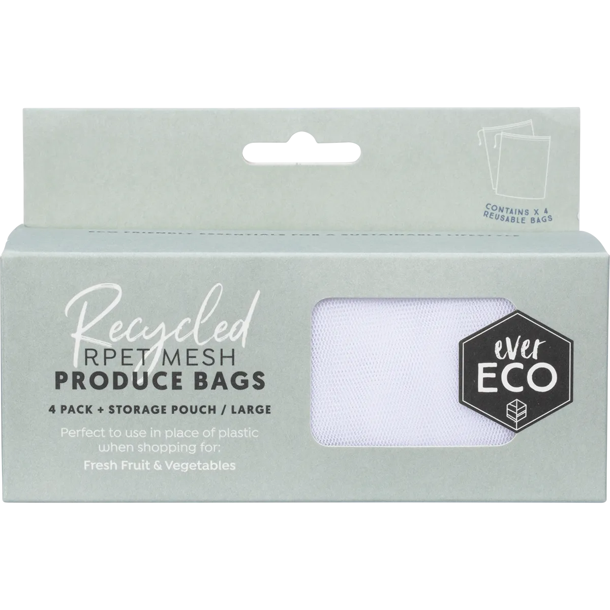 Ever Eco | Reusable Produce Bags Recycled Plastic 4pk