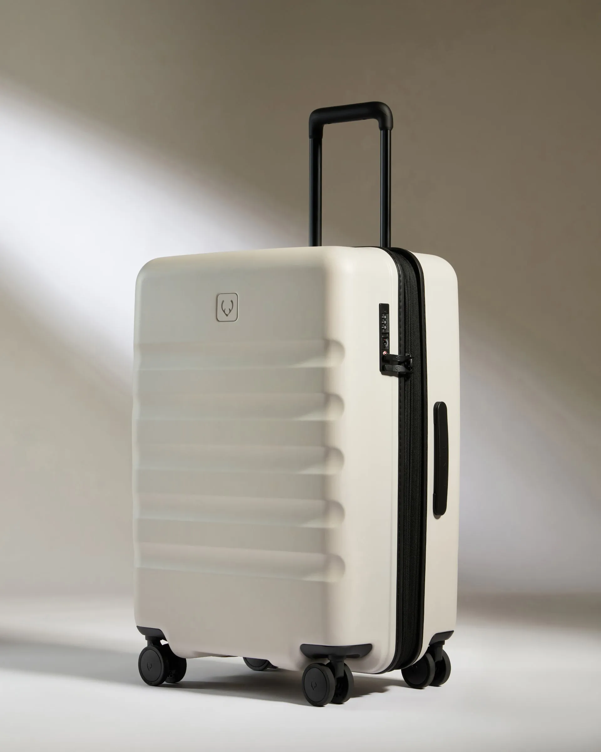 Expandable Carry-on Luggage Set in Taupe - Icon Stripe