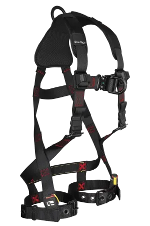 FallTech 8143BFD FT-Iron 2D Climbing Non-Belted Full Body Harness, Tongue Buckle Leg Adjustments