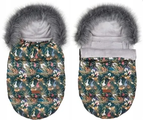 Fauna and Flora Baby  Footmuff Collar Stroller Pushchair Sleeping Bag Husky Warm