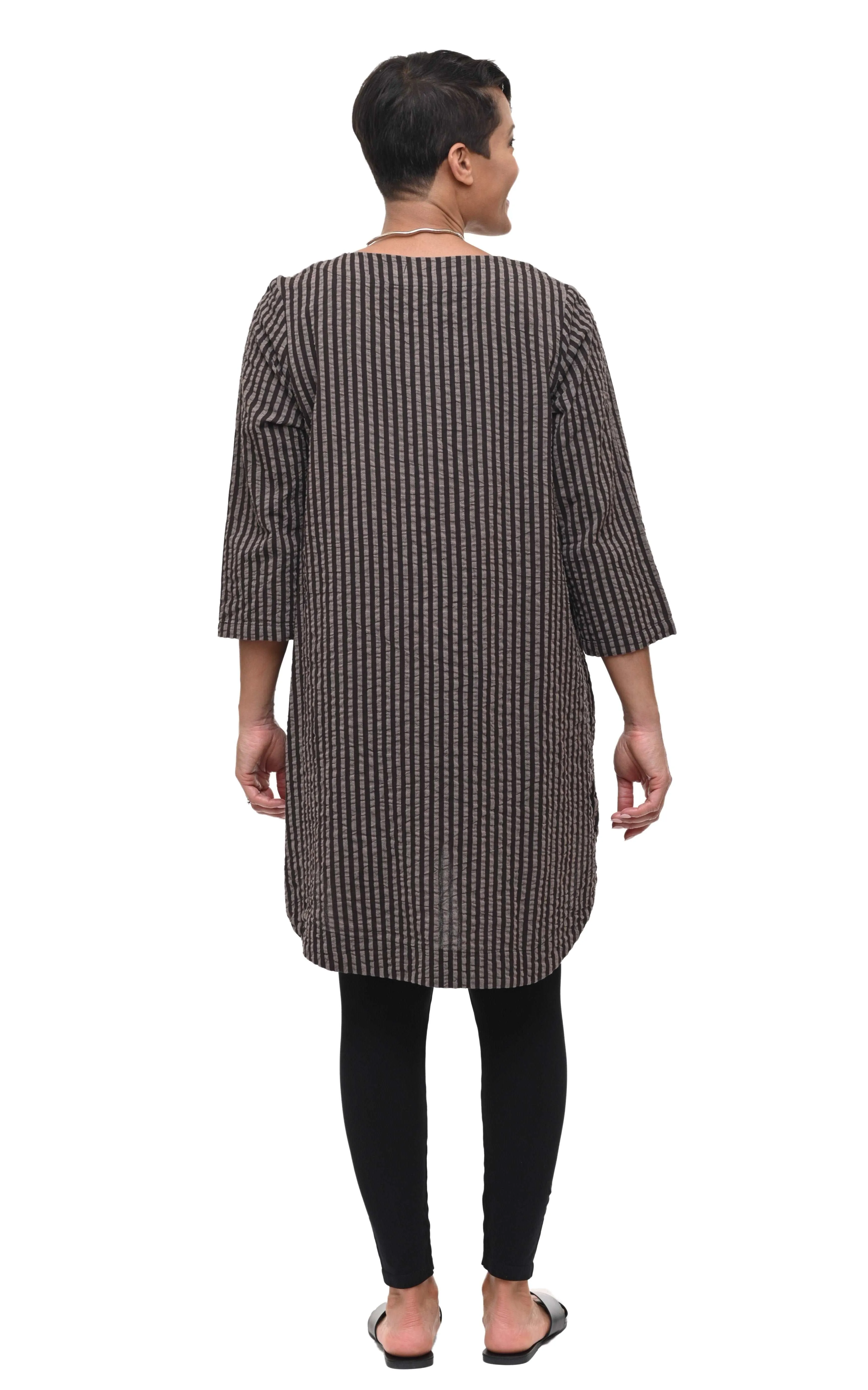 FINAL SALE CV326 Paloma Tunic in Wallace Stripe*