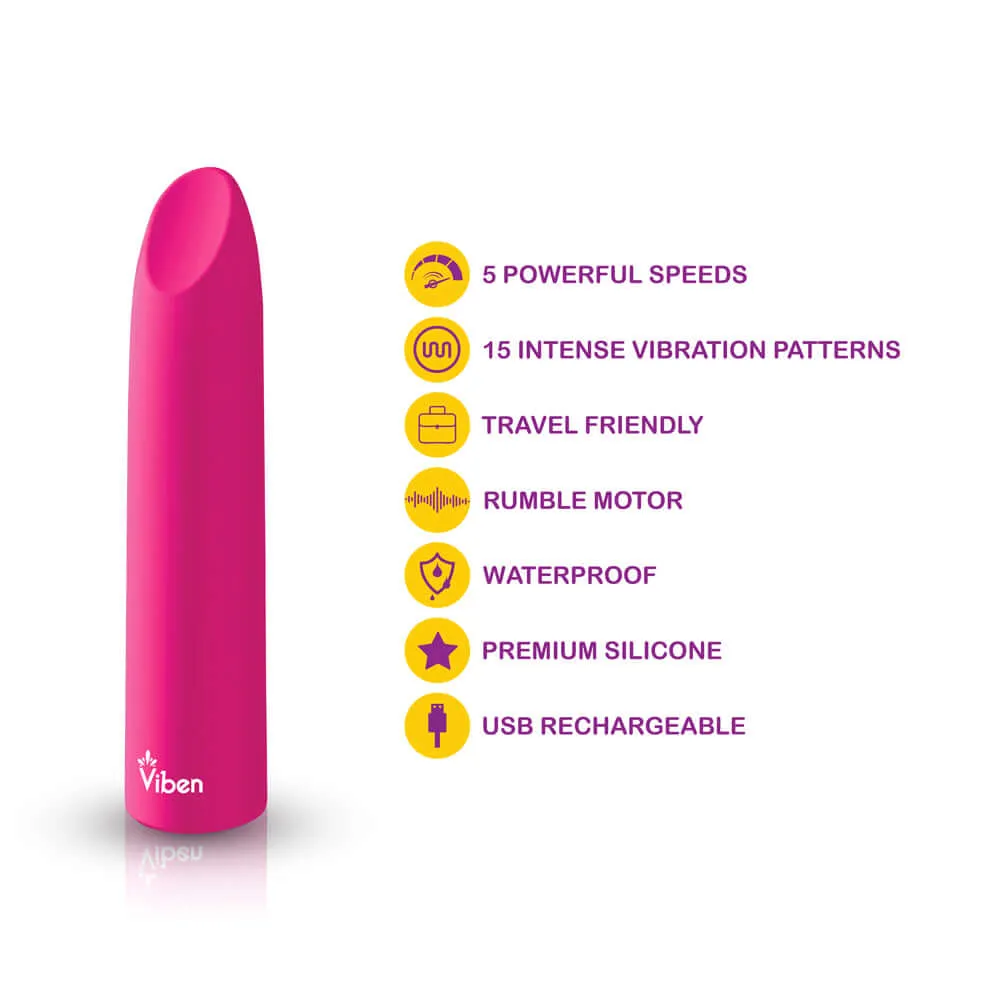 Fixation - Hot Pink - Powerful Lipstick Bullet Vibe