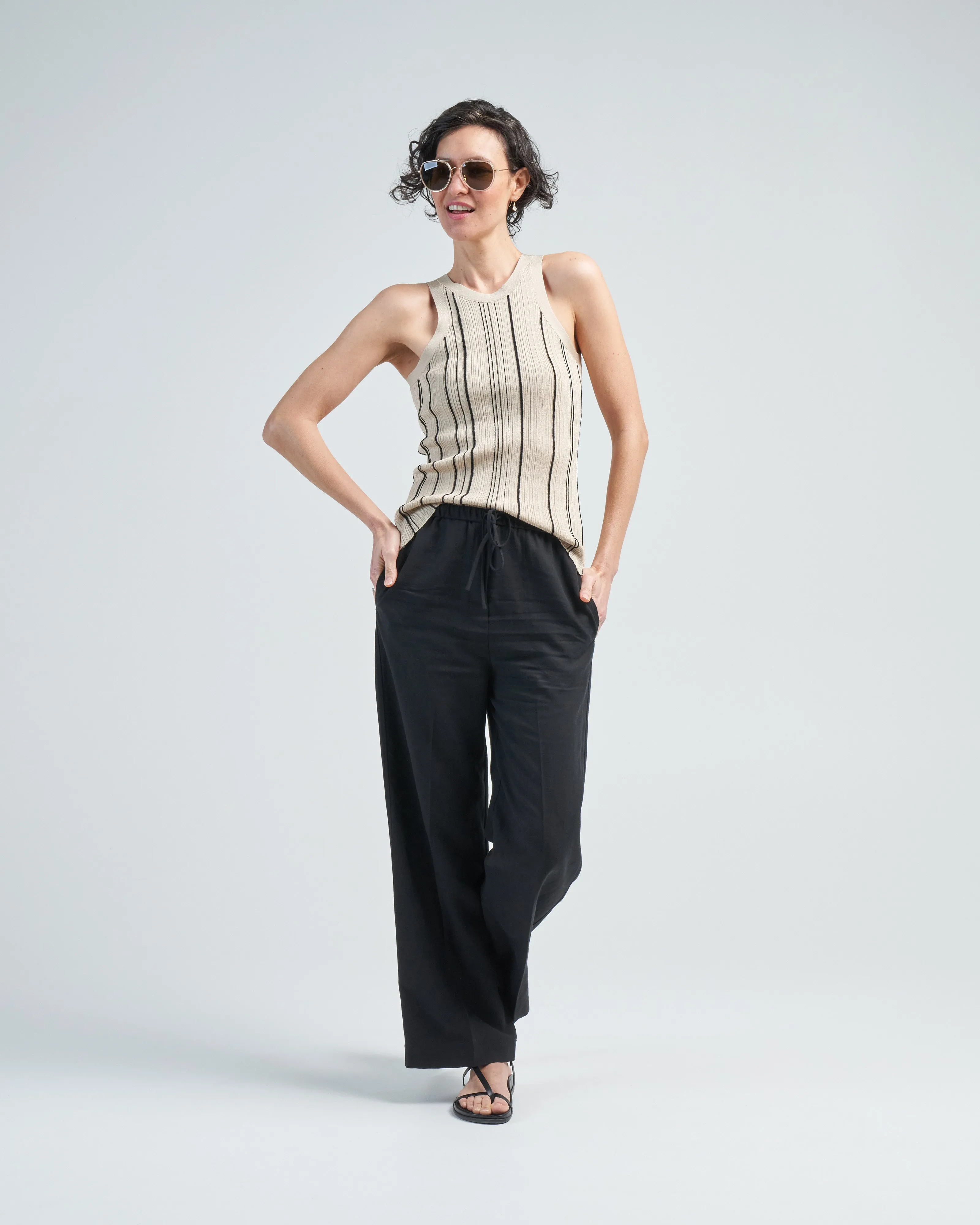 fluid drawstring trousers