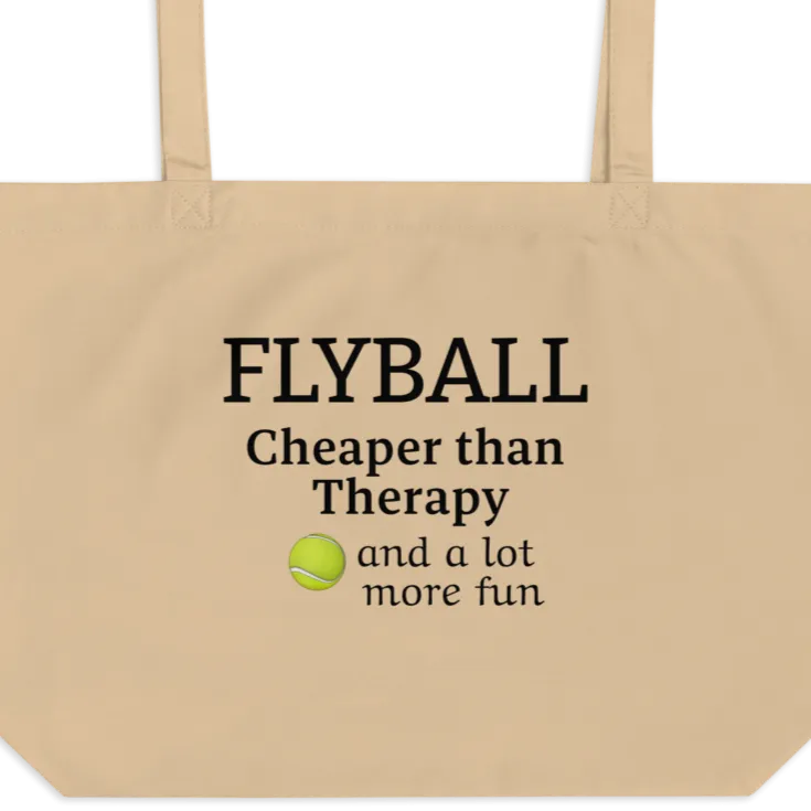 Flyball Cheaper than Therapy X-Large Tote/Shopping Bag