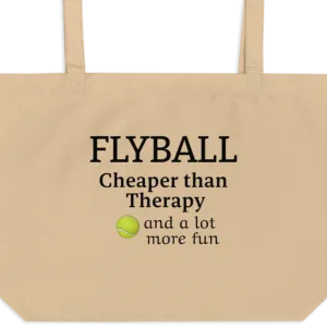 Flyball Cheaper than Therapy X-Large Tote/Shopping Bag