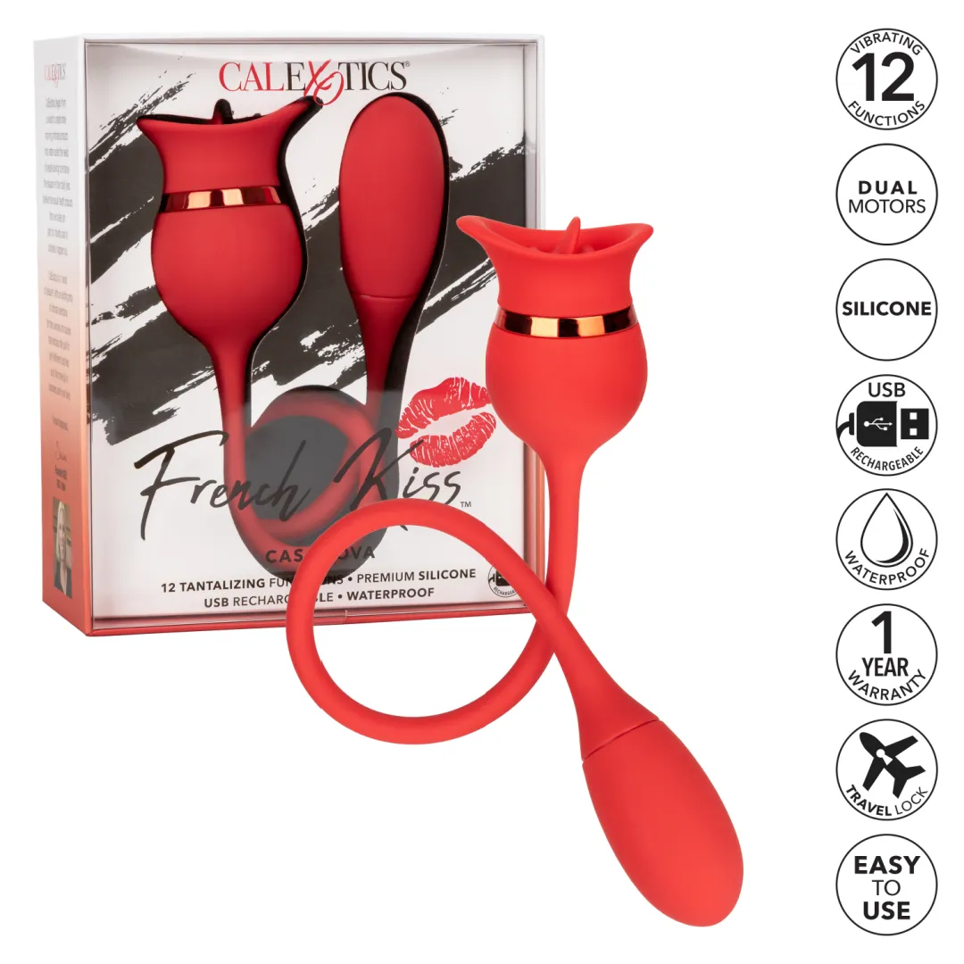 French Kiss Cassanova Double Ended Tongue Vibrator