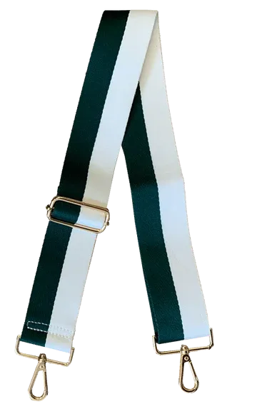 Game Day Bag Strap in Green/White