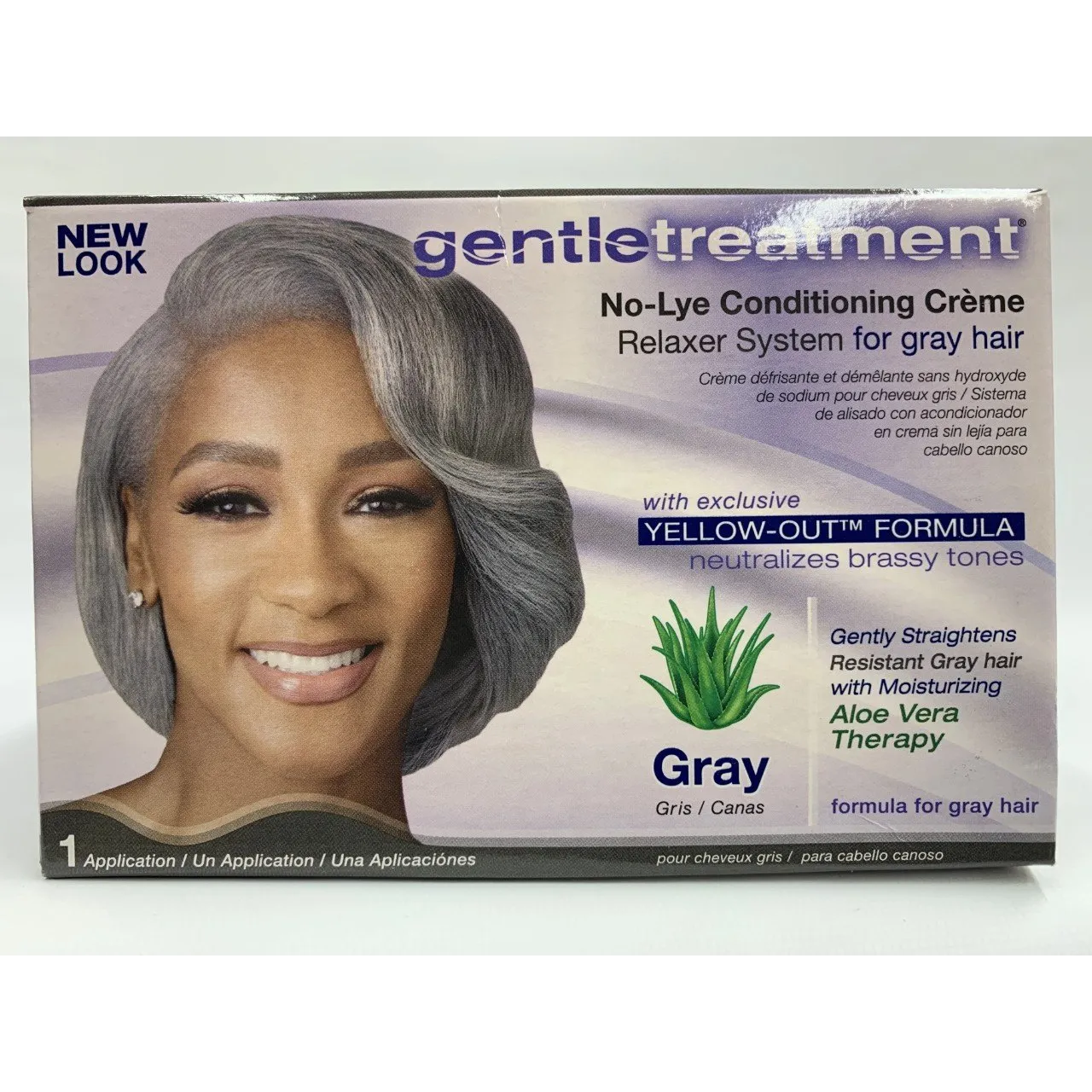 Gentle Treatment No-Lye Conditioning Creme Relaxer-Gray