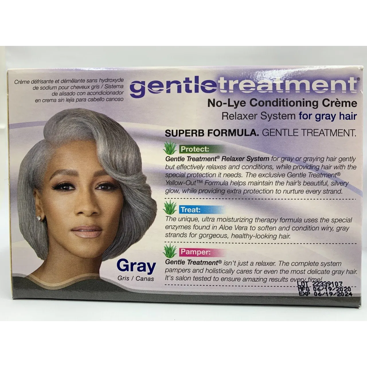 Gentle Treatment No-Lye Conditioning Creme Relaxer-Gray