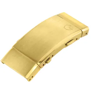 Gevril Hudson Yards 19mm Brushed Stainless Steel Expandable Fold Over Clasp With Push Button