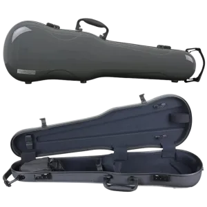 GEWA Air 1.7 Shaped Violin Case 4/4 Grey Gloss with Subway Handle