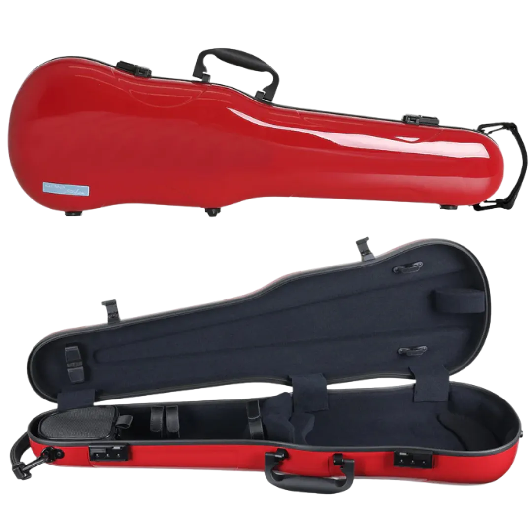 GEWA Air 1.7 Shaped Violin Case 4/4 Red Gloss with Subway Handle