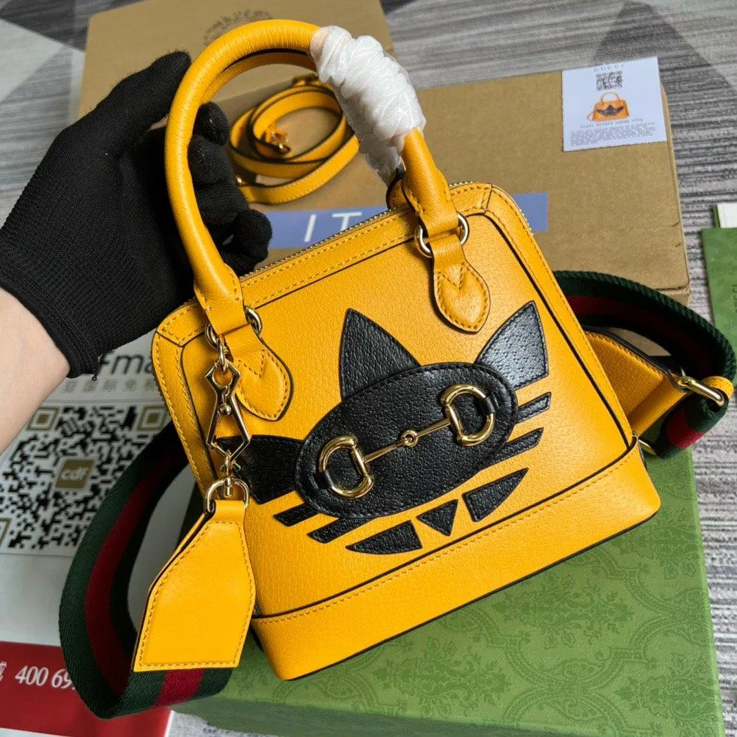 gg x Adidas Horsebit 1955 Mini Bag Yellow For Women, Women&#8217;s Bags 7.9in/20cm gg‎