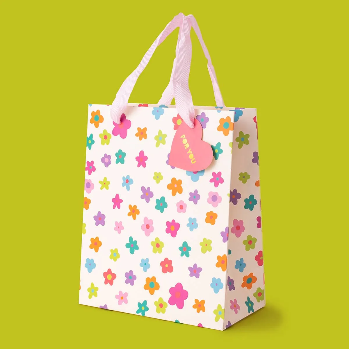 Gift Bags - Happy Flowers - Assorted Sizes to Choose From