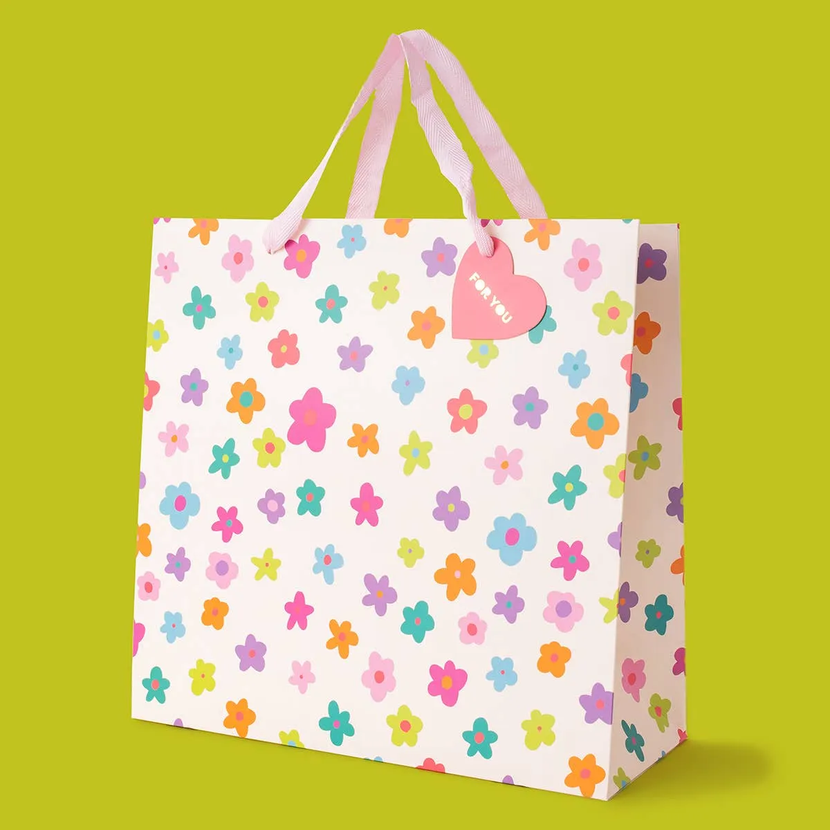 Gift Bags - Happy Flowers - Assorted Sizes to Choose From