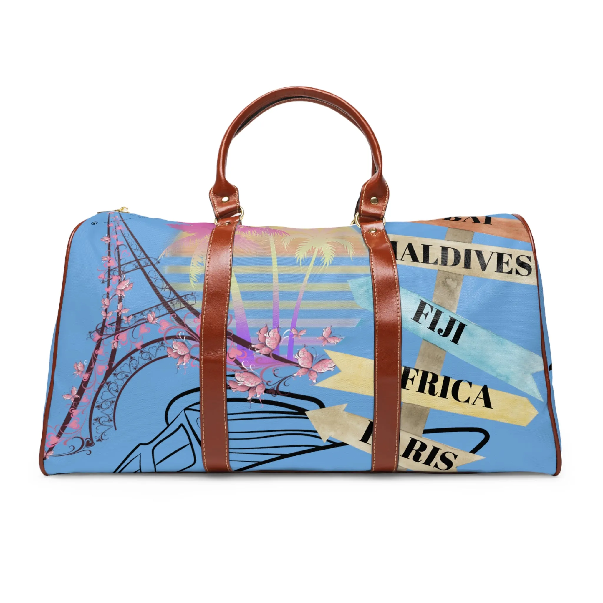 Gifts of Joy Blue Waterproof Travel Bag