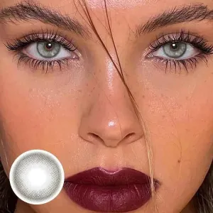 Goddess Veil Artemis Grey Colored Contact Lenses Yearly