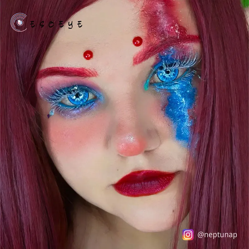 Gojo Blue Colored Contact Lenses Yearly