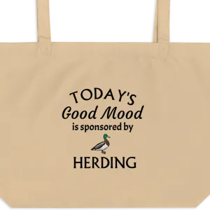 Good Mood by Duck Herding X-Large Tote/ Shopping Bags