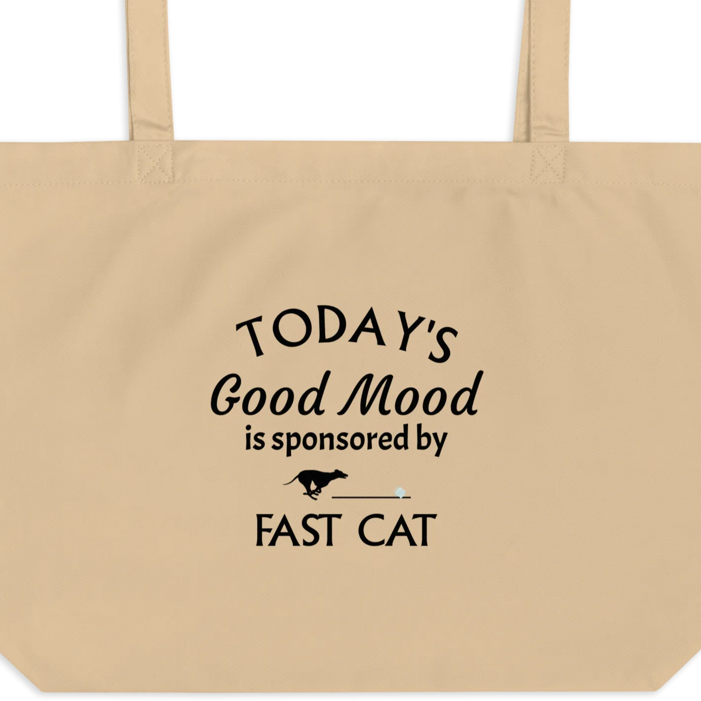 Good Mood by Fast CAT X-Large Tote/ Shopping Bags
