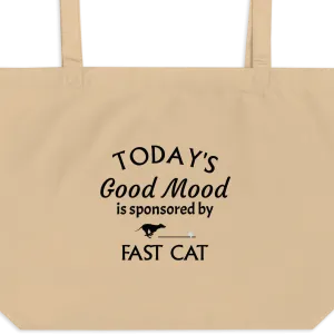Good Mood by Fast CAT X-Large Tote/ Shopping Bags