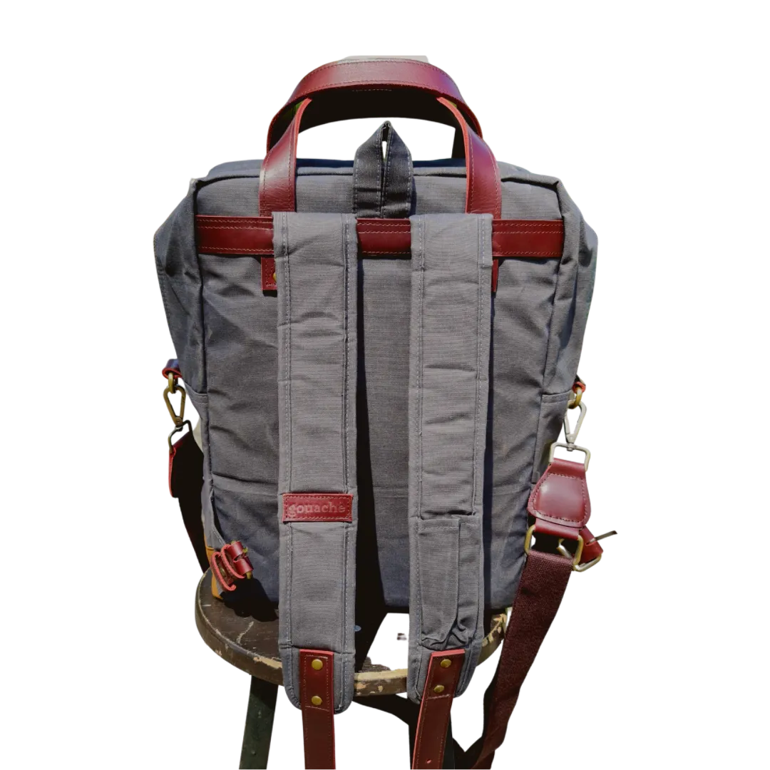 Gouache x Spark Junior Waxed Canvas Backpack