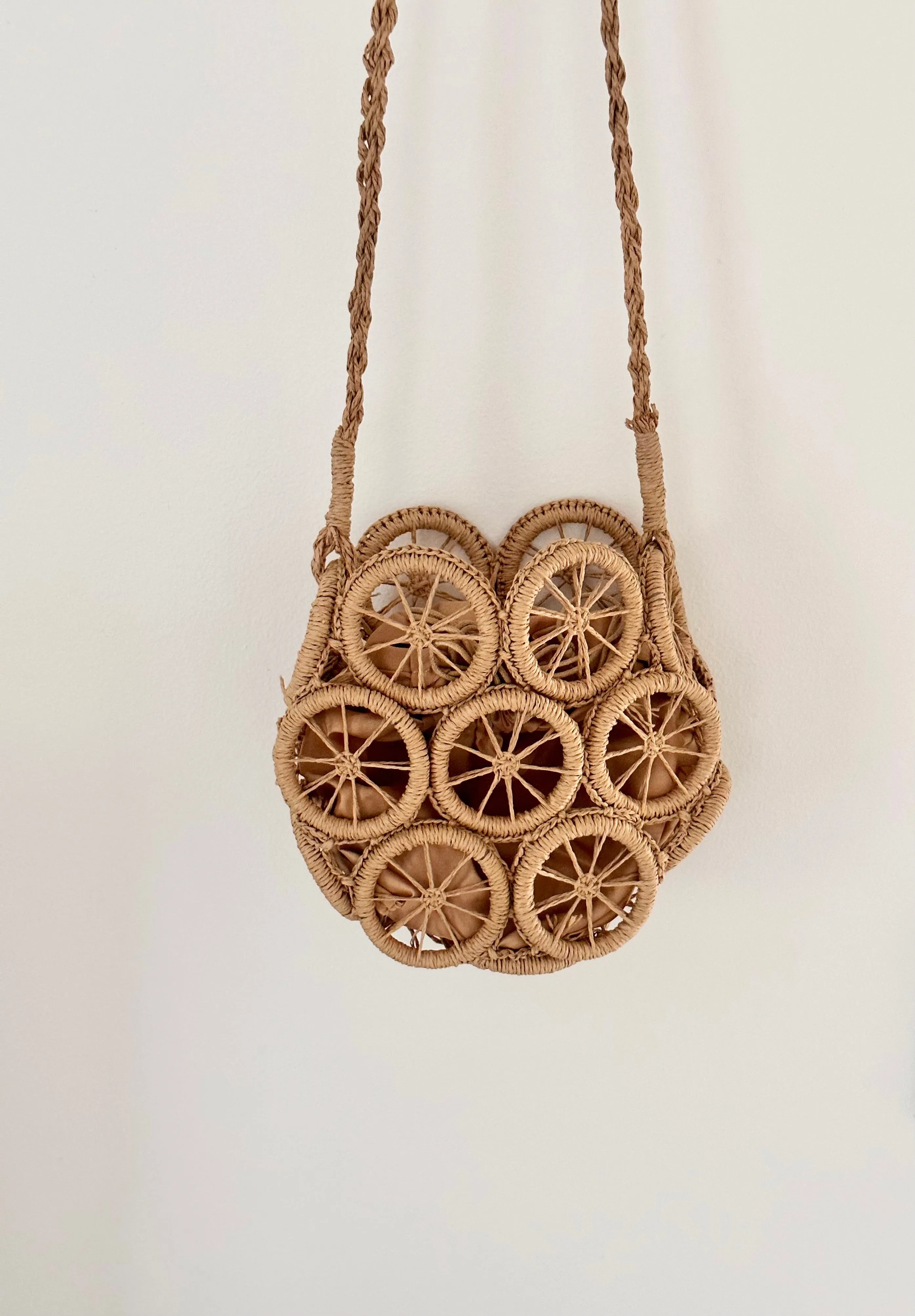Grace Straw Bag In Brown