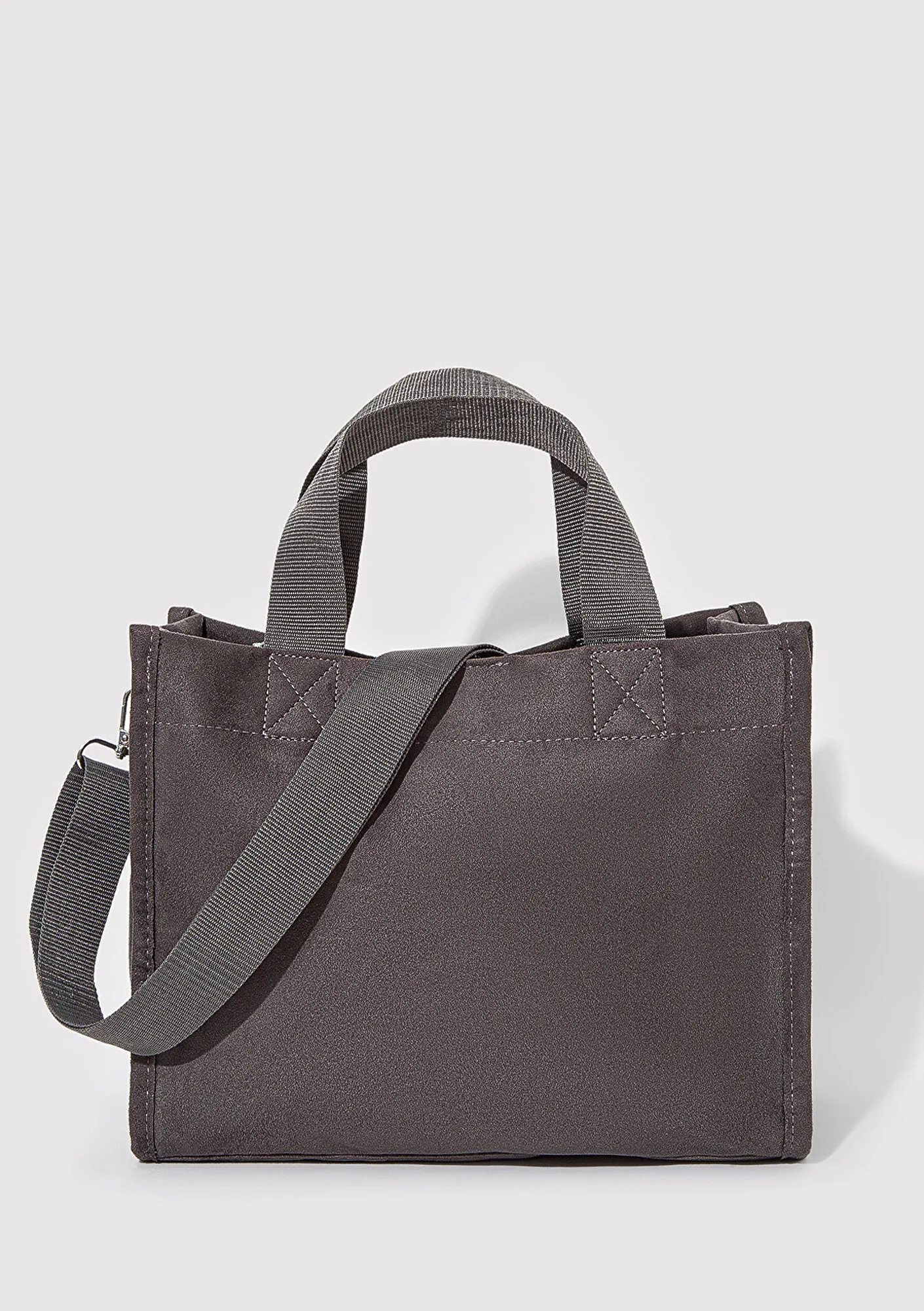 Gray Tote Bag
