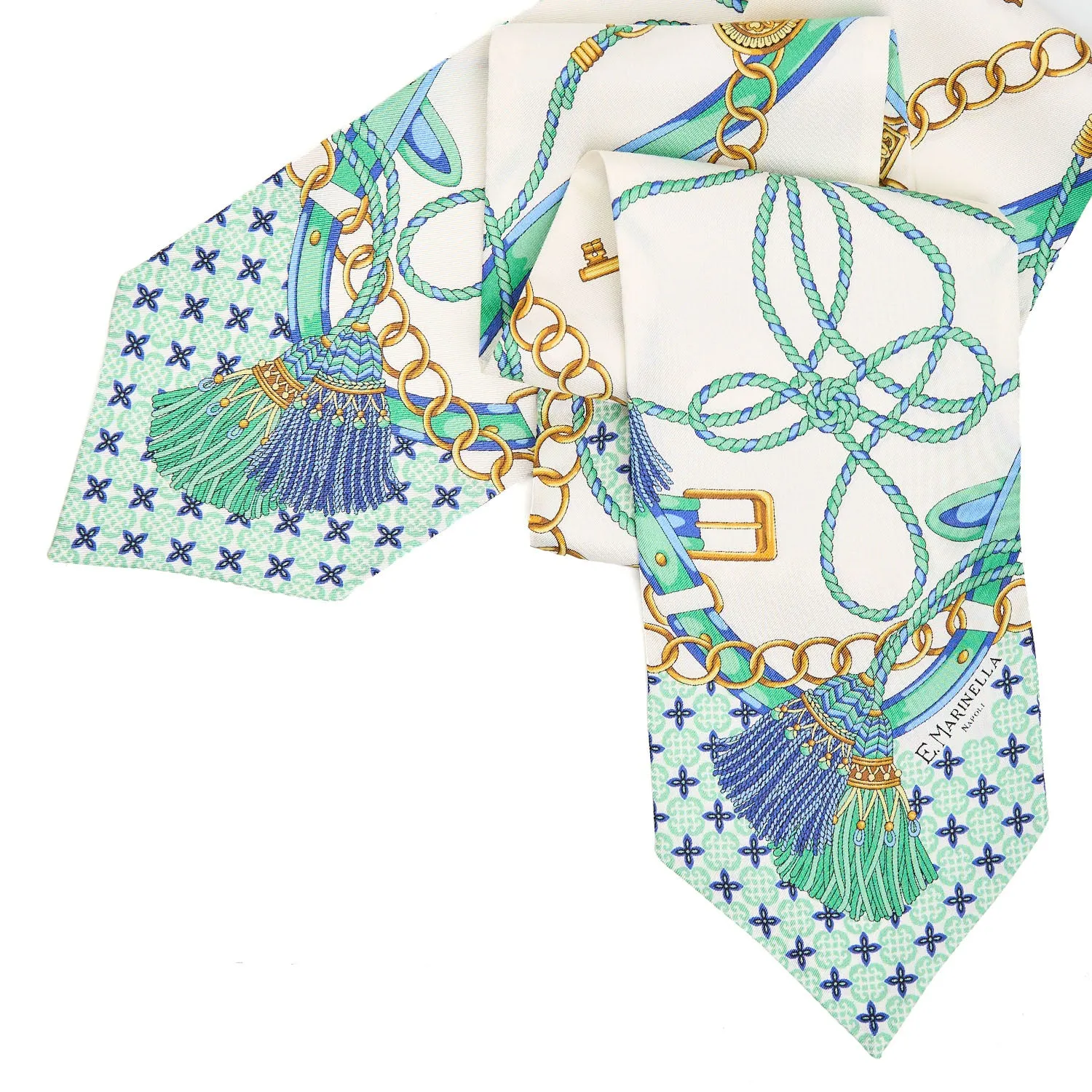 GREEN SILK BANDEAU