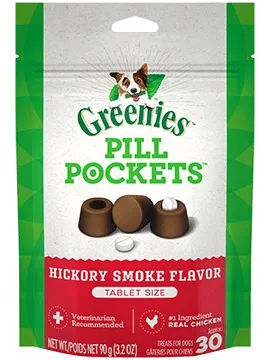 Greenies Pill Pockets Hickory Smoke Flavor Dog Dental Treats