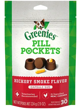 Greenies Pill Pockets Hickory Smoke Flavor Dog Dental Treats