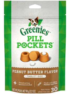 Greenies Pill Pockets Peanut Butter Flavor Dental Treats