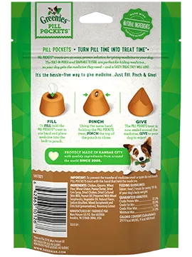 Greenies Pill Pockets Peanut Butter Flavor Dental Treats