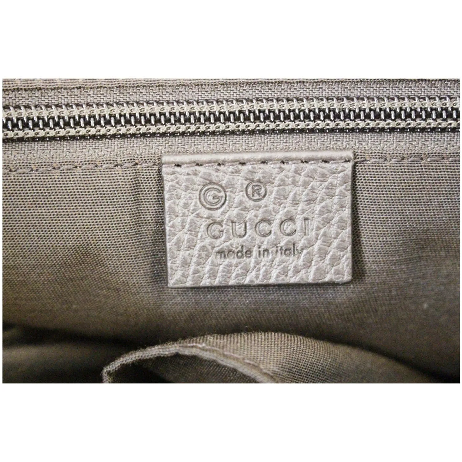 GUCCI GG Canvas Tote Travel Bag Beige