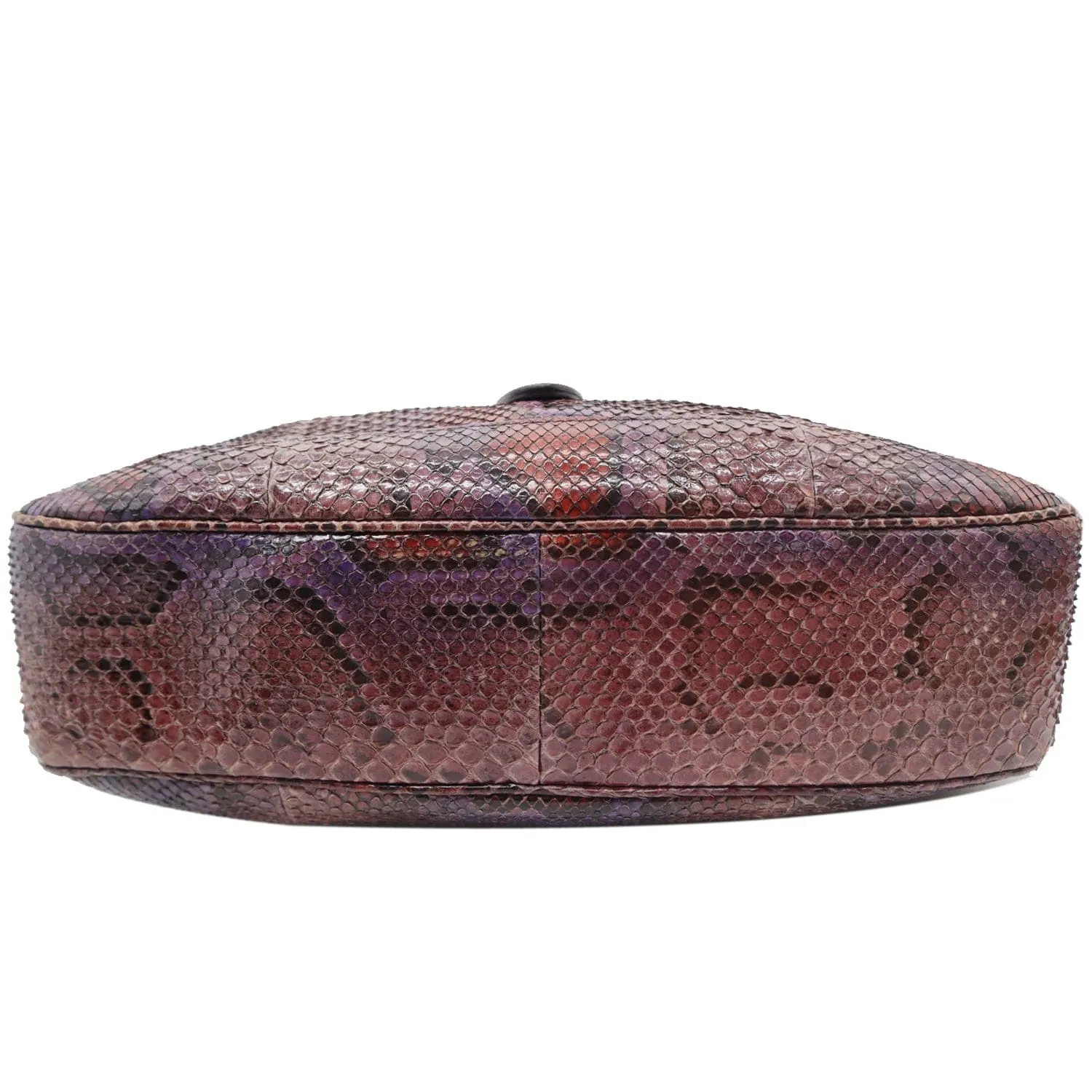 GUCCI Jackie Medium Python Shoulder Bag Purple 277520