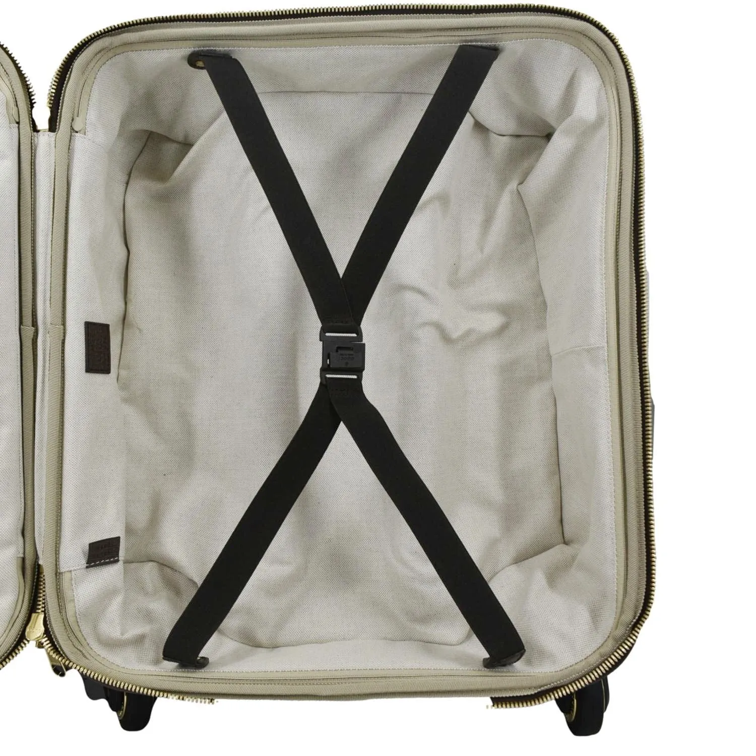 GUCCI Small Cabin Trolley Jumbo GG Supreme Canvas Travel Bag Beige 693646