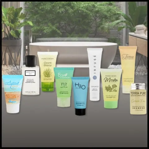 Guest Bath Toiletry Sample Sets & Gift Bags