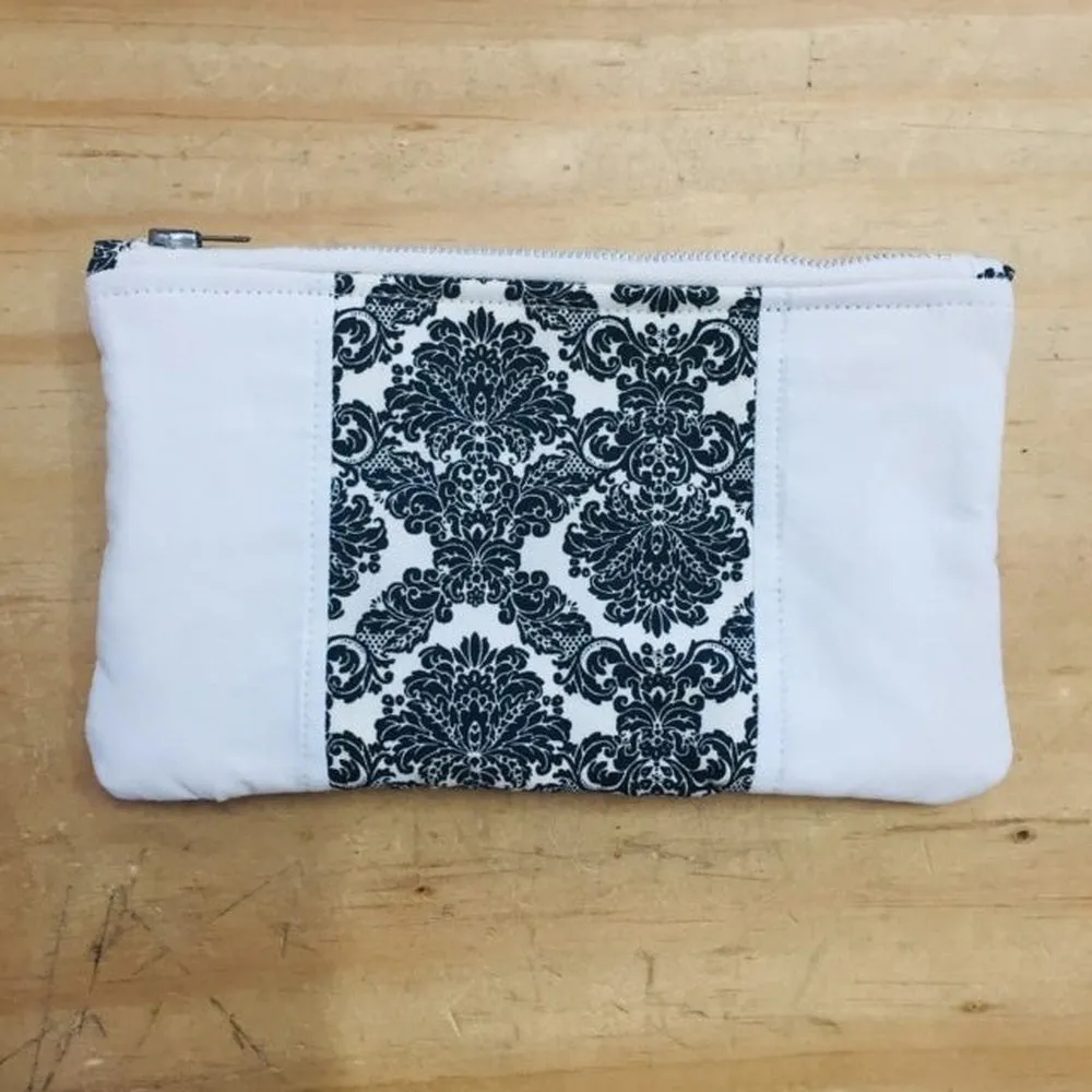 Handmade Zip Pouch - Upcycled Fabrics